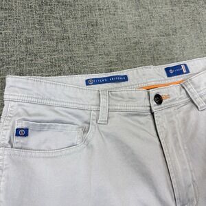 Stitch's Britches Golf Pants Mens 34x30 Gray Stretch 5 Pocket Tencel Casual